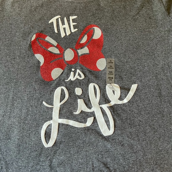 Disney xl women’s T-shirt. “The bow is life” NWT - Picture 4 of 4